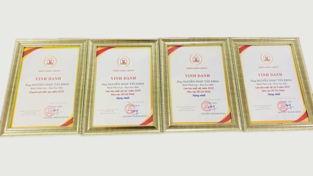 Các giải thưởng của Khoa