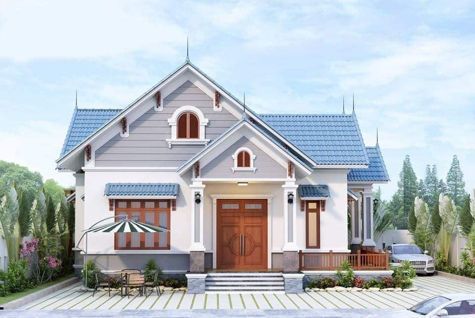 Mẫu nhà cấp 4 mái Thái sang trọng