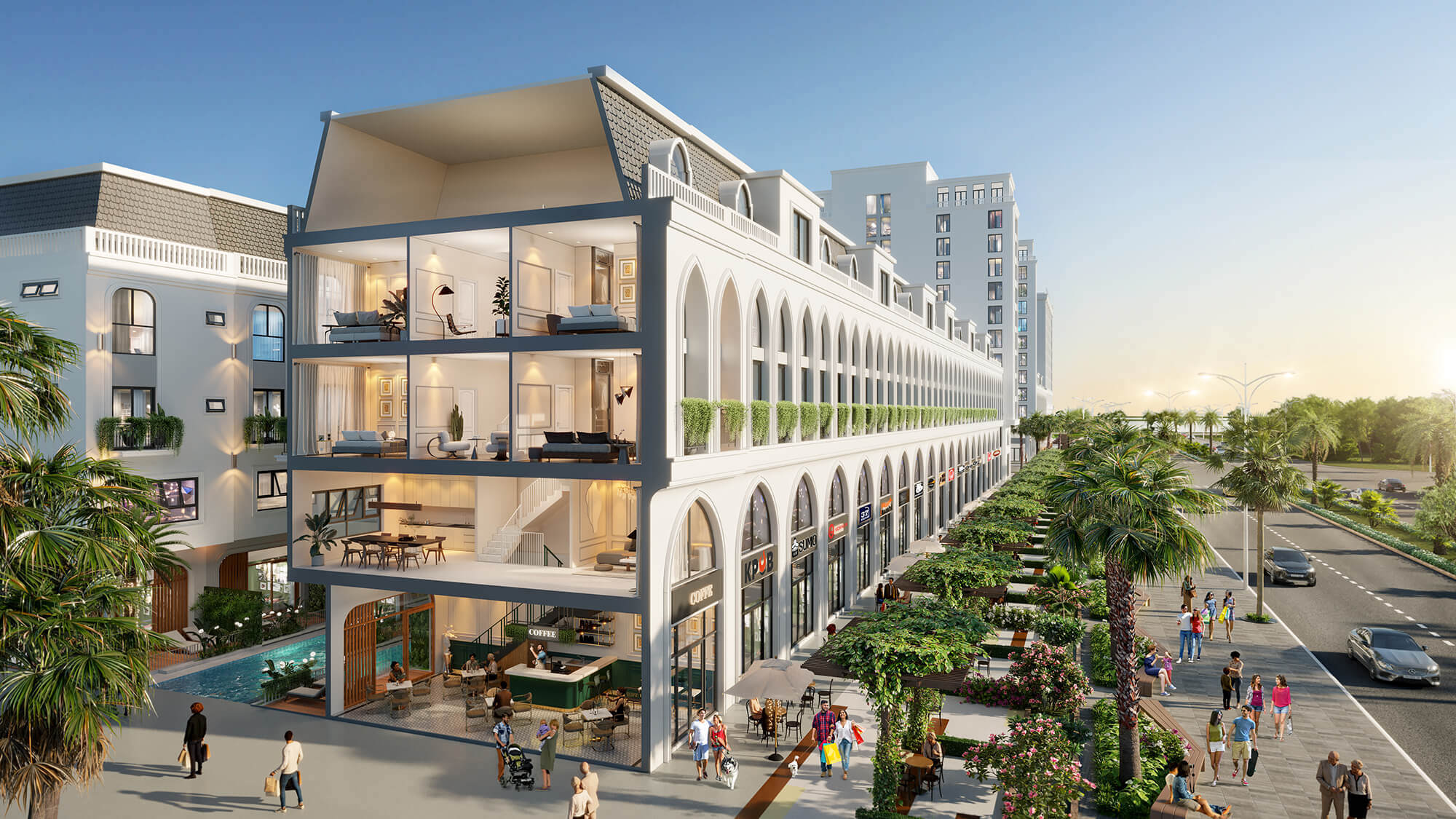 Các mô hình shophouse phổ biến và được ưa chuộng hiện nay.